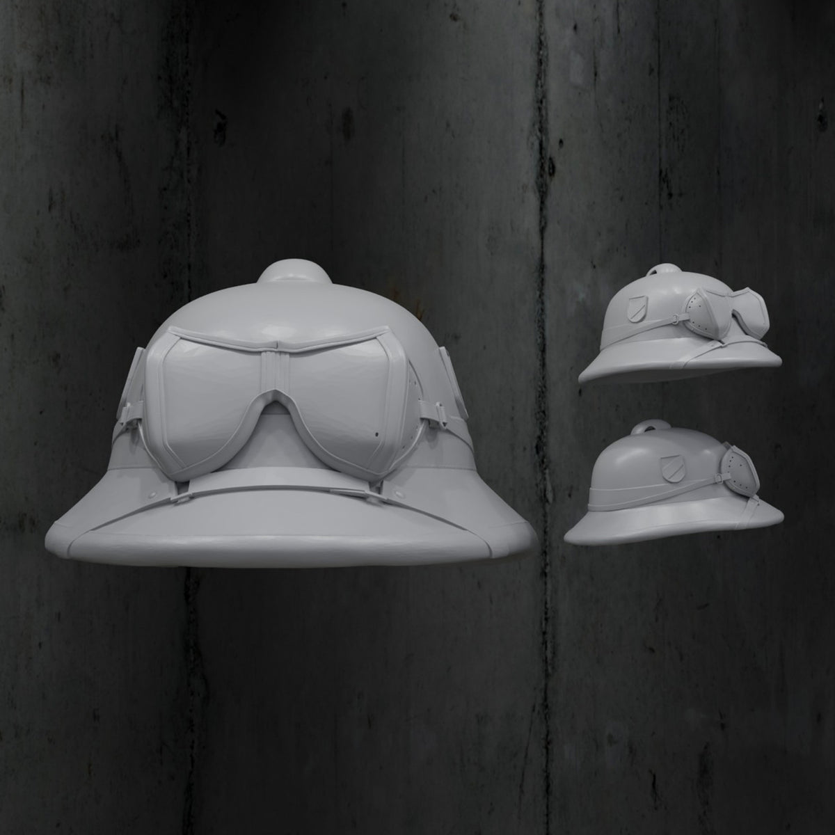 DAK Pith Helmet With Goggles