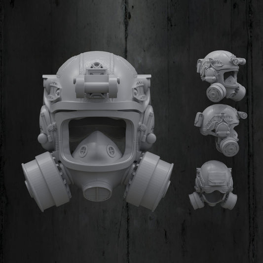 Ops Core Helmet With Gas Mask