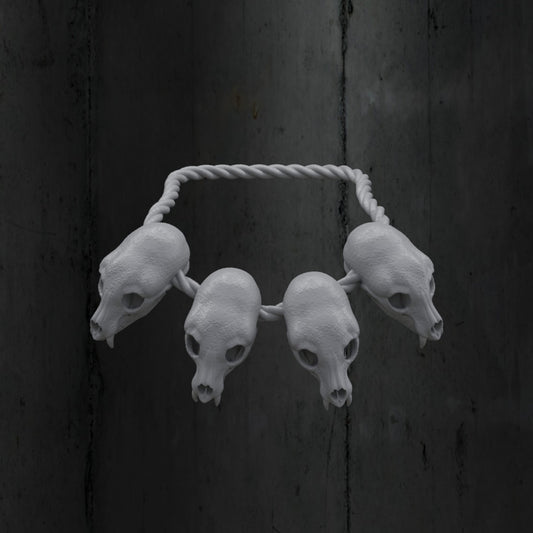 Weasel Skull Necklace