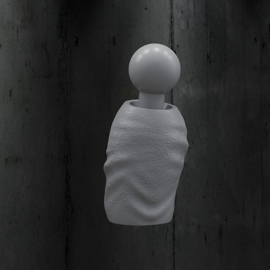 Female Clothed Neck and Ball (Black)